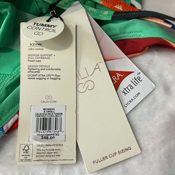 CALIA Women's High Neck Tankini Top-NWT - Picture 9 of 12